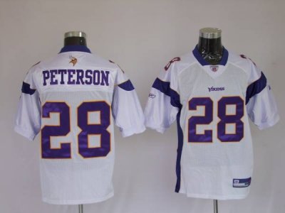 Jerseys Factory Cheap Vikings #28 Adrian Peterson White Stitched