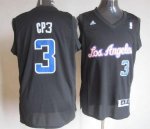 Jerseys Factory Cheap Clippers #3 Chris Paul Black CP3 Fashion E