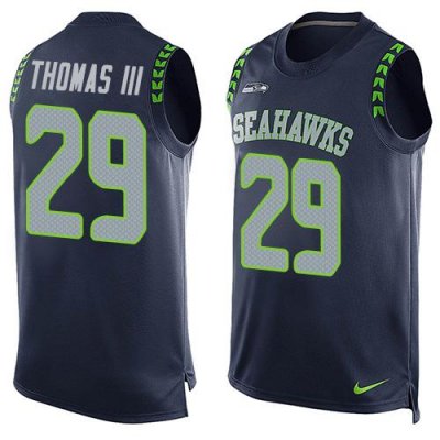 Jerseys Factory Cheap Nike Seahawks #29 Earl Thomas III Steel Bl