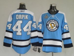 Jerseys Factory Cheap Penguins #44 Brooks Orpik Embroidered Blue