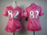 Jerseys Factory Cheap Nike Ravens #82 Torrey Smith Pink Women's
