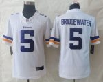 Jerseys Factory Cheap Nike Vikings #5 Teddy Bridgewater White Me