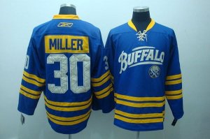 Jerseys Factory Cheap Sabres #30 Ryan Miller Embroidered Light B