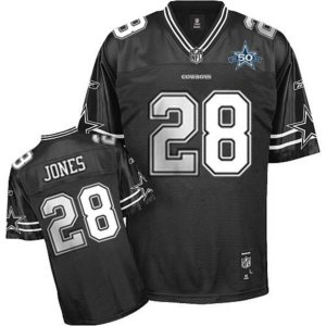 Jerseys Factory Cheap Cowboys #28 Felix Jones Black Shadow Team