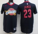 Jerseys Factory Cheap Cavaliers #23 LeBron James Black Short Sle