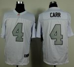 Jerseys Factory Cheap Nike Raiders #4 Derek Carr White Silver No