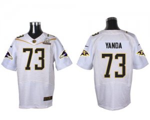 Jerseys Factory Cheap Nike Ravens #73 Marshal Yanda White 2016 P