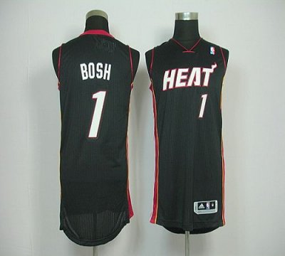 Jerseys Factory Cheap Revolution 30 Heat #1 Chris Bosh Black Sti