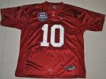 Jerseys Factory Cheap Crimson Tide #10 AJ McCarron Red 2012 BCS