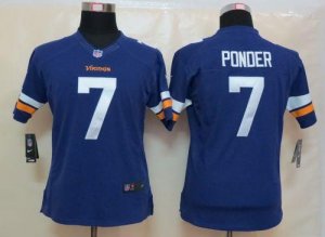 Jerseys Factory Cheap Nike Vikings #7 Christian Ponder Purple Te