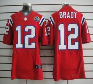 Jerseys Factory Cheap Nike Patriots #12 Tom Brady Red Alternate