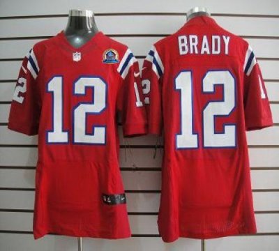 Jerseys Factory Cheap Nike Patriots #12 Tom Brady Red Alternate