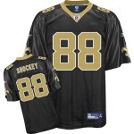 Jerseys Factory Cheap Saints #88 Jeremy Shockey Black Embroidere