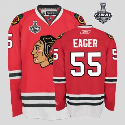 Jerseys Factory Cheap Blackhawks #55 Ben Eager Embroidered Red W