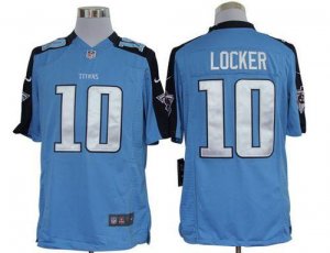 Jerseys Factory Cheap Nike Titans #10 Jake Locker Light Blue Tea