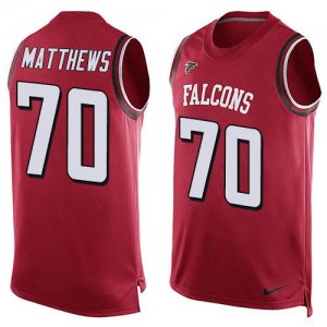 Jerseys Factory Cheap Nike Falcons #70 Jake Matthews Red Team Co
