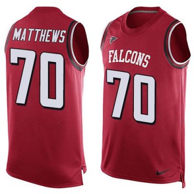 Jerseys Factory Cheap Nike Falcons #70 Jake Matthews Red Team Co
