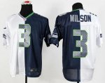 Jerseys Factory Cheap Nike Seahawks #3 Russell Wilson White/Stee