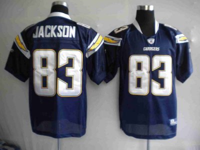 Jerseys Factory Cheap Chargers Vincent Jackson #83 Stitched Dark