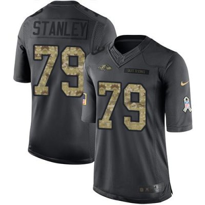 Jerseys Factory Cheap Nike Ravens #79 Ronnie Stanley Black Men's