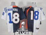 Jerseys Factory Cheap Nike Broncos #18 Peyton Manning Navy Blue/