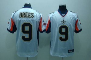 Jerseys Factory Cheap Saints #9 Drew Brees White With New Super
