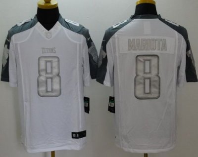 Jerseys Factory Cheap Nike Titans #8 Marcus Mariota White Men's