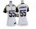 Jerseys Factory Cheap Nike Rams #55 James Laurinaitis White Wome