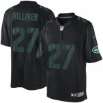 Jerseys Factory Cheap Nike Jets #27 Dee Milliner Black Men's Sti