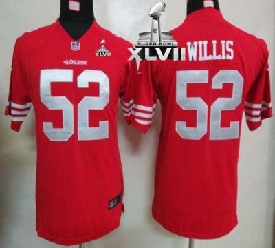 Jerseys Factory Cheap Nike 49ers #52 Patrick Willis Red Team Col
