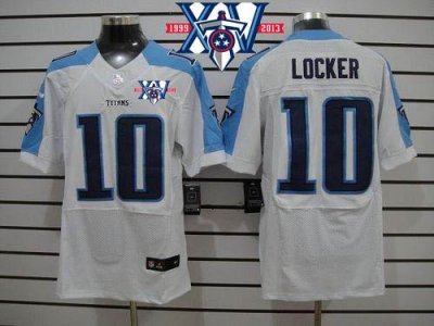 Jerseys Factory Cheap Nike Titans #10 Jake Locker White With 15t