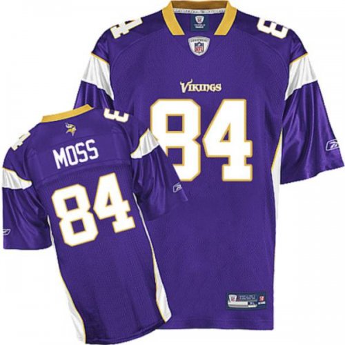 Jerseys Factory Cheap Vikings #84 Randy Moss Purple Stitched NFL