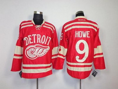 Jerseys Factory Cheap Red Wings #9 Gordie Howe Red 2014 Winter C