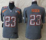 Jerseys Factory Cheap Nike Browns #23 Joe Haden Grey Pro Bowl Me