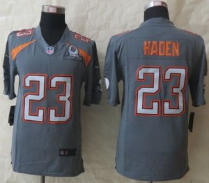 Jerseys Factory Cheap Nike Browns #23 Joe Haden Grey Pro Bowl Me