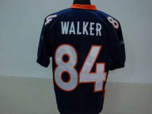 Jerseys Factory Cheap Broncos #84 Javon Walker Blue Stitched NFL