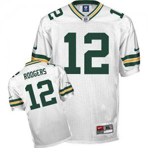 Jerseys Factory Cheap Nike Packers #12 Aaron Rodgers White Stitc