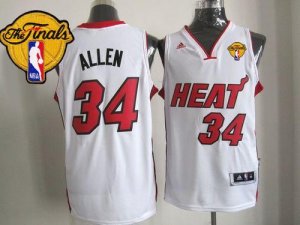 Jerseys Factory Cheap Revolution 30 Heat #34 Ray Allen White Fin