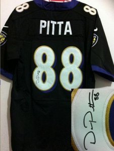 Jerseys Factory Cheap Nike Ravens #88 Dennis Pitta Black Alterna