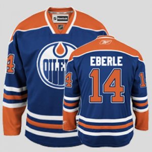 Jerseys Factory Cheap Oilers #14 Jordan Eberle Embroidered Light