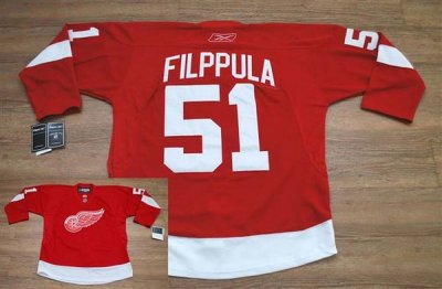Jerseys Factory Cheap Red Wings #51 Valtteri Filppula Embroidere