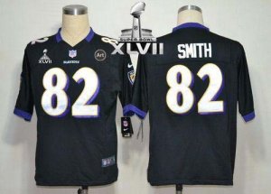 Jerseys Factory Cheap Nike Ravens #82 Torrey Smith Black Alterna