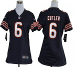 Jerseys Factory Cheap Nike Bears #6 Jay Cutler Navy Blue Team Co