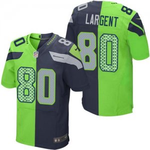 Jerseys Factory Cheap Nike Seahawks #80 Steve Largent Steel Blue
