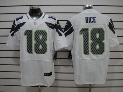 Jerseys Factory Cheap Nike Seahawks #18 Sidney Rice White Men's