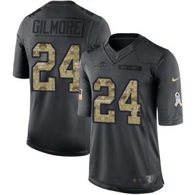 Jerseys Factory Cheap Nike Bills #24 Stephon Gilmore Black Men's