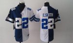 Jerseys Factory Cheap Nike Cowboys #22 Emmitt Smith Navy Blue/Wh