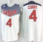 Jerseys Factory Cheap Nike 2014 Team USA #4 Stephen Curry White