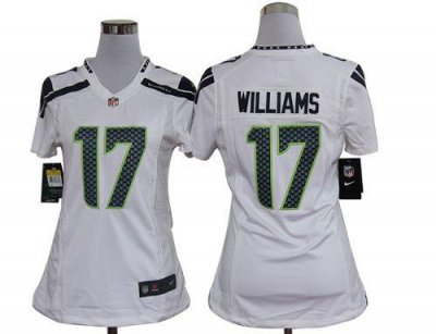 Jerseys Factory Cheap Nike Seahawks #17 Mike Williams White Wome