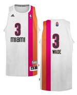 Jerseys Factory Cheap Heat #3 Dwyane Wade White ABA Hardwood Cla